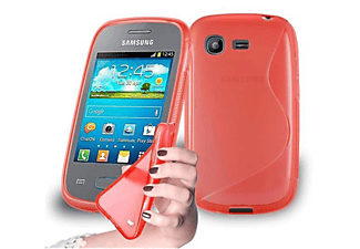 carcasa de móvil Funda flexible para móvil - Carcasa de TPU Silicona ultrafina;CADORABO, Samsung, Galaxy POCKET, rojo infierno