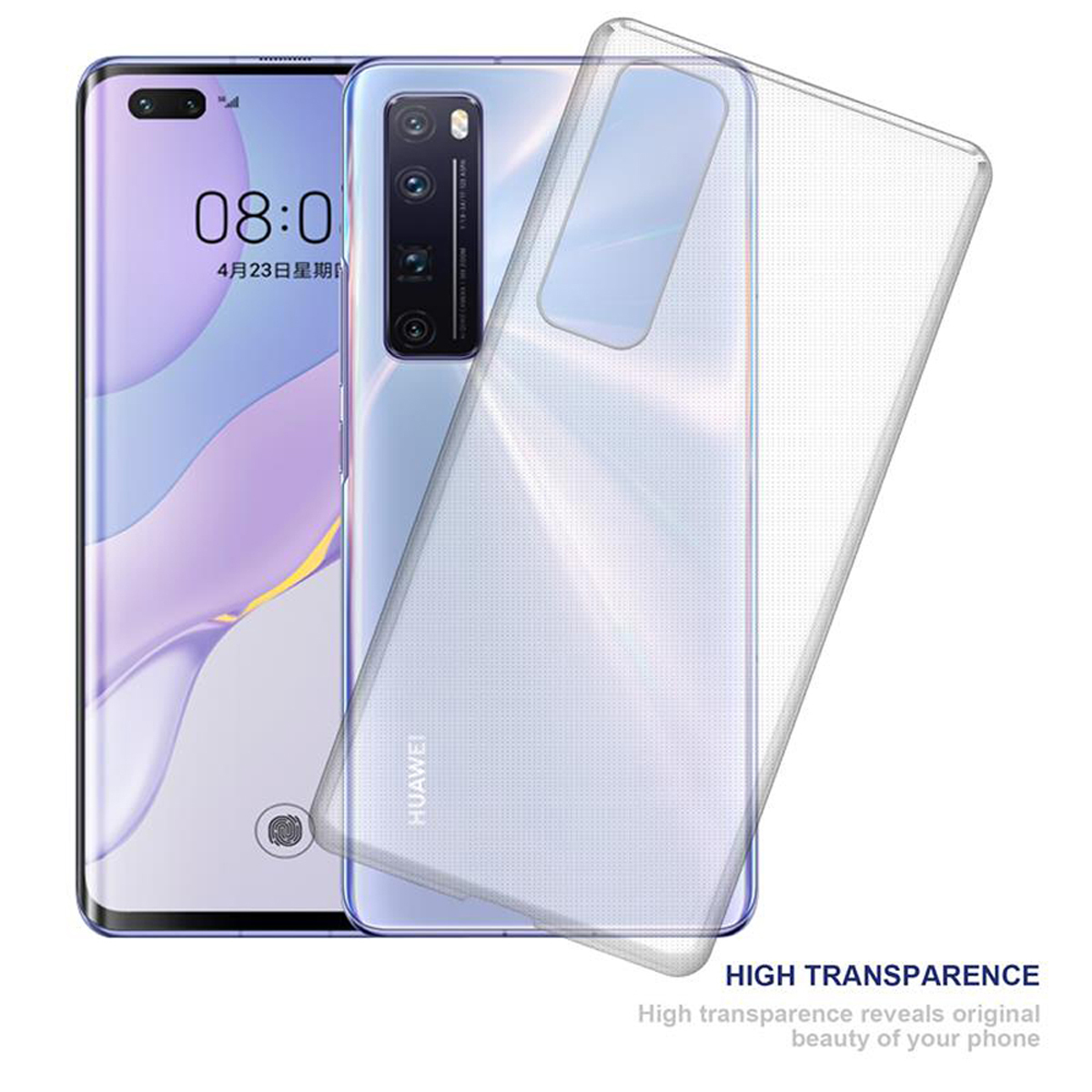 CADORABO TPU Ultra Slim AIR PRO NOVA 7 5G, TRANSPARENT Backcover, Huawei, Schutzhülle, VOLL