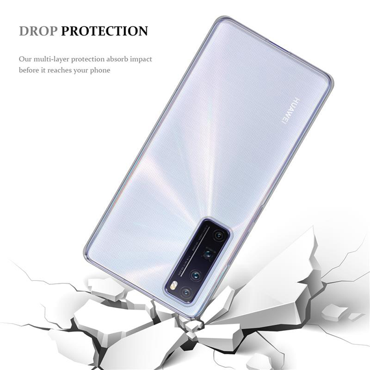 CADORABO TPU Ultra Slim AIR PRO NOVA 7 5G, TRANSPARENT Backcover, Huawei, Schutzhülle, VOLL