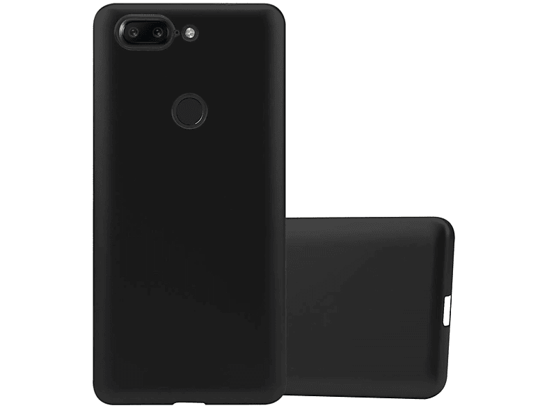 CADORABO TPU Matt Metallic Hülle, Backcover, OnePlus, 5T, METALLIC SCHWARZ