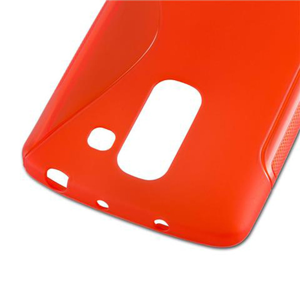 CADORABO TPU S-Line LG, PRO ROT Handyhülle, OPTIMUS Backcover, G INFERNO 2