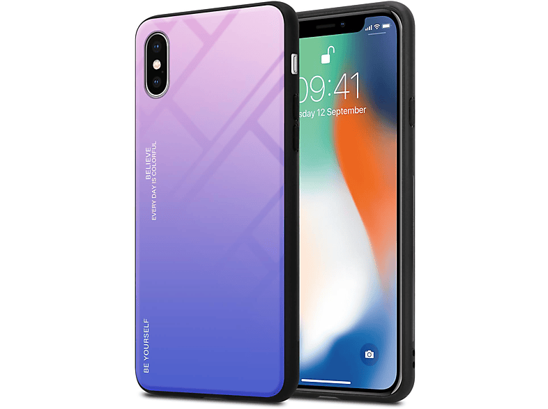 Funda | CADORABO Funda protectora de cristal TPU 2 colores, Compatible ...