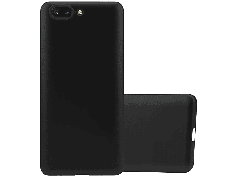 CADORABO TPU Matt 5, OnePlus, Metallic Backcover, SCHWARZ METALLIC Hülle