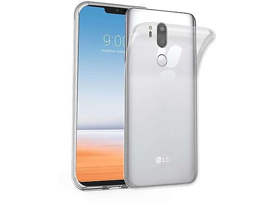 carcasa de móvil - CADORABO Funda flexible para móvil - Carcasa de TPU Silicona ultrafina, Compatible con LG G7 ThinQ, transparente