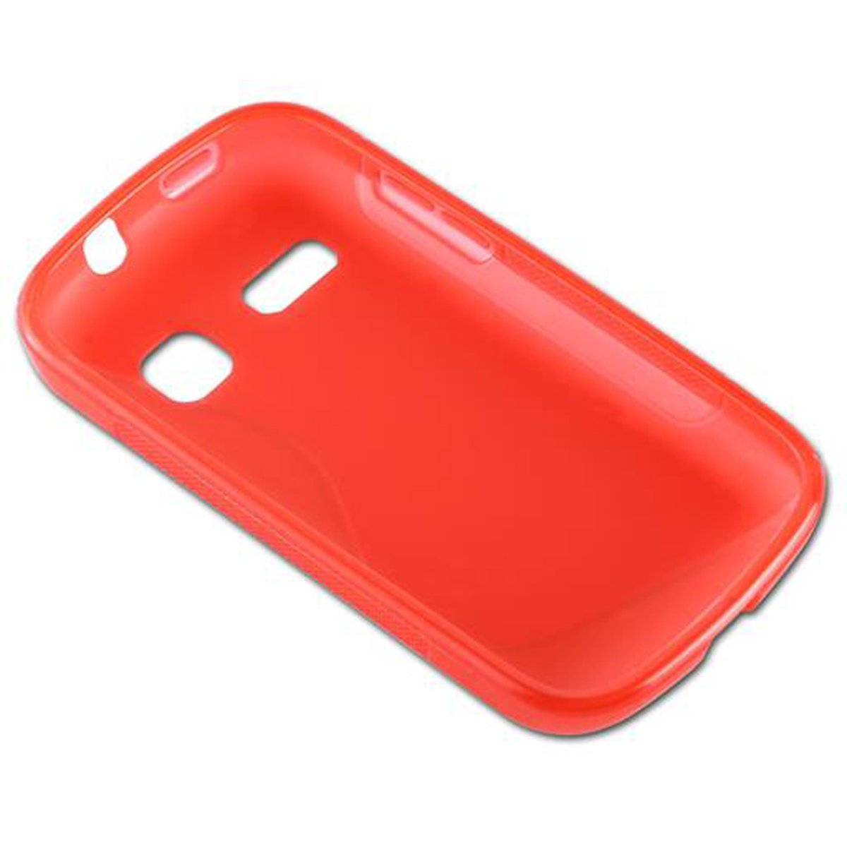 C3, Handyhülle, OneTouch TPU ROT INFERNO POP Backcover, Alcatel, CADORABO S-Line