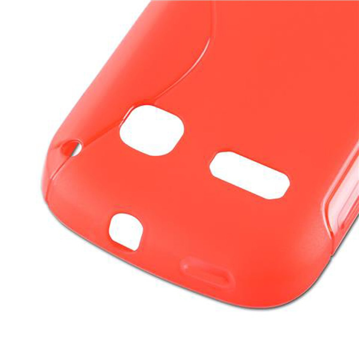 CADORABO TPU S-Line OneTouch Alcatel, POP INFERNO Handyhülle, Backcover, C3, ROT