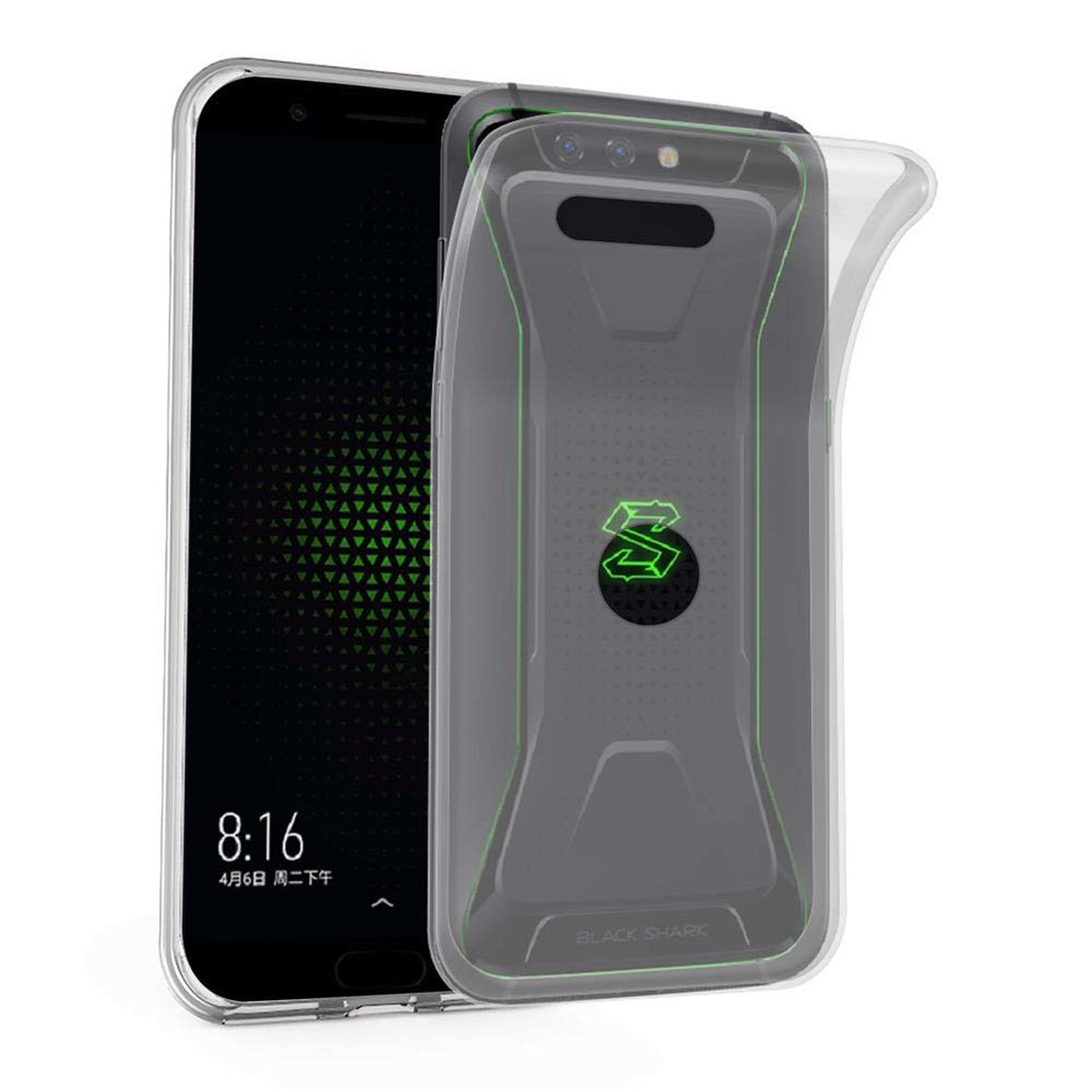 CADORABO Backcover, Ultra VOLL SHARK, Slim TPU Xiaomi, TRANSPARENT BLACK Schutzhülle, AIR