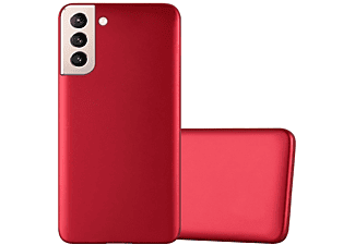 carcasa de móvil  - Funda flexible para móvil - Carcasa de TPU Silicona ultrafina CADORABO, Samsung, Galaxy S21 PLUS, metallic rojo