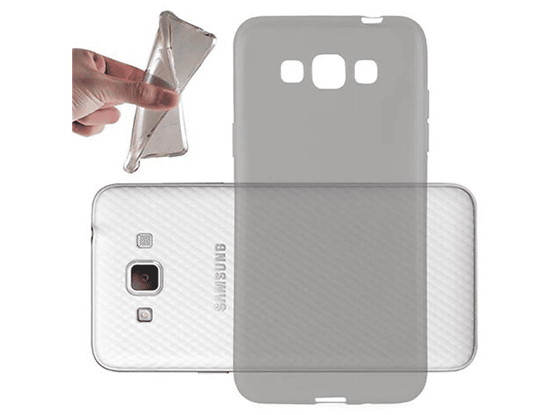 TPU Ultra Schutzhülle, Galaxy CADORABO 3, Slim AIR Samsung, SCHWARZ TRANSPARENT Backcover, GRAND