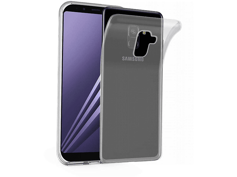 CADORABO TPU Ultra Slim AIR Schutzhülle, Backcover, Samsung, Galaxy A8 2018, VOLL TRANSPARENT