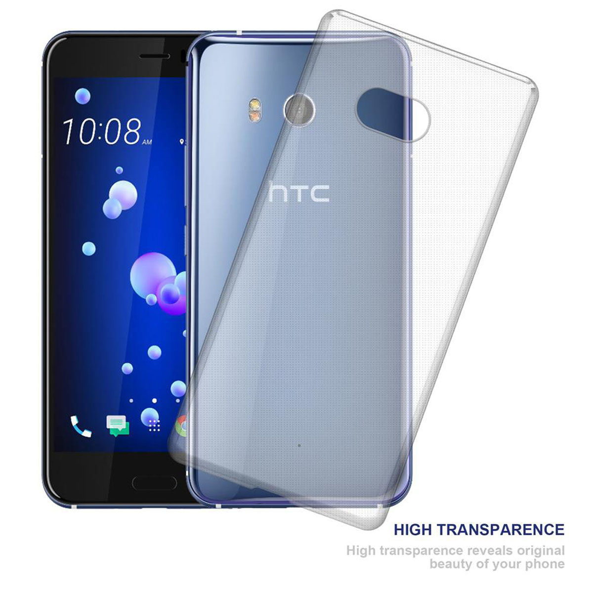 CADORABO TPU Ultra HTC, OCEAN U11, Schutzhülle, Backcover, / TRANSPARENT Slim AIR VOLL