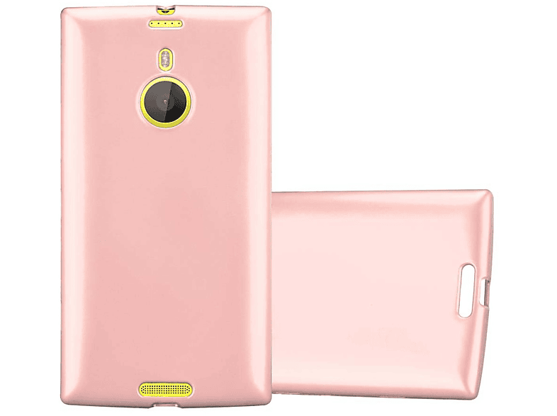 Matt METALLIC TPU Lumia CADORABO Backcover, ROSÉ Metallic Hülle, GOLD 1520, Nokia,