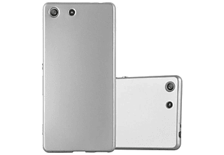 carcasa de móvil Funda flexible para móvil - Carcasa de TPU Silicona ultrafina;CADORABO, Sony, Xperia M5, fucsia negro blanco punto