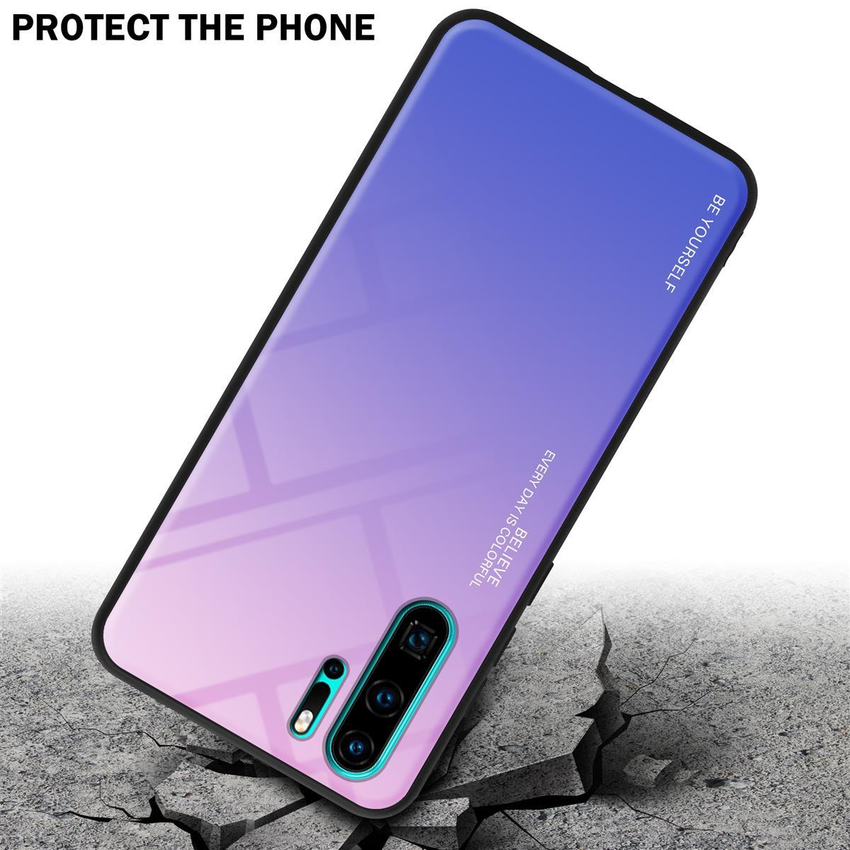 Un telefono con una custodia sfumata, che rompe una superficie. Testo: Proteggi il telefono.