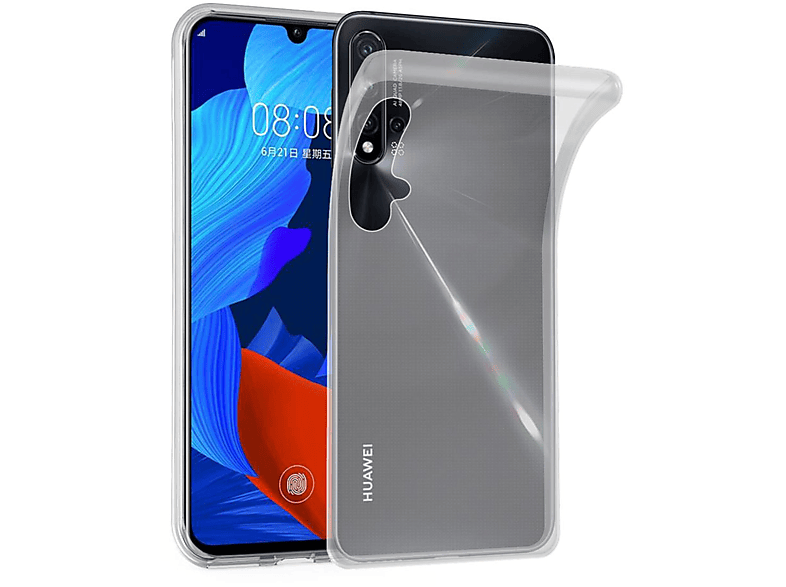 CADORABO TPU Ultra Slim 5 TRANSPARENT Huawei, NOVA 5 Schutzhülle, VOLL Backcover, / PRO, AIR