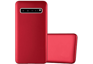 carcasa de móvil  - Funda flexible para móvil - Carcasa de TPU Silicona ultrafina CADORABO, Samsung, Galaxy S10 5G, metallic rojo