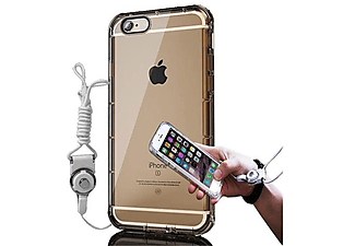 carcasa de móvil  - Funda flexible para móvil - Carcasa de TPU Silicona ultrafina CADORABO, Apple, iPhone 6 / iPhone 6S, transparente oro