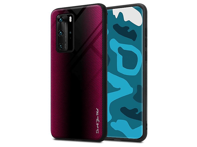 Custodia Cadorabo Per Huawei P40 – Cover Sottile In Silicone TPU, Colore Nero, Ultra Slim Con Bordo Rialzato E Protezione Antiurto - 5
