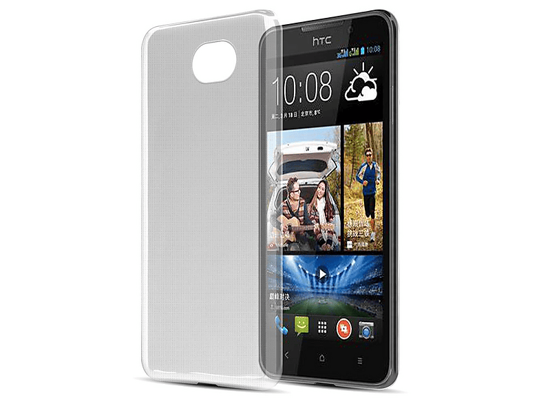 Cadorabo Custodia Trasparente Per HTC Desire 19+ - Cover Morbida TPU Sottile 1,2mm - Antiurto Bumper