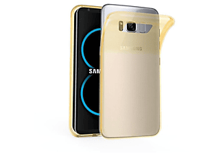 carcasa de móvil Funda flexible para móvil - Carcasa de TPU Silicona ultrafina;CADORABO, Samsung, Galaxy S8, transparente oro