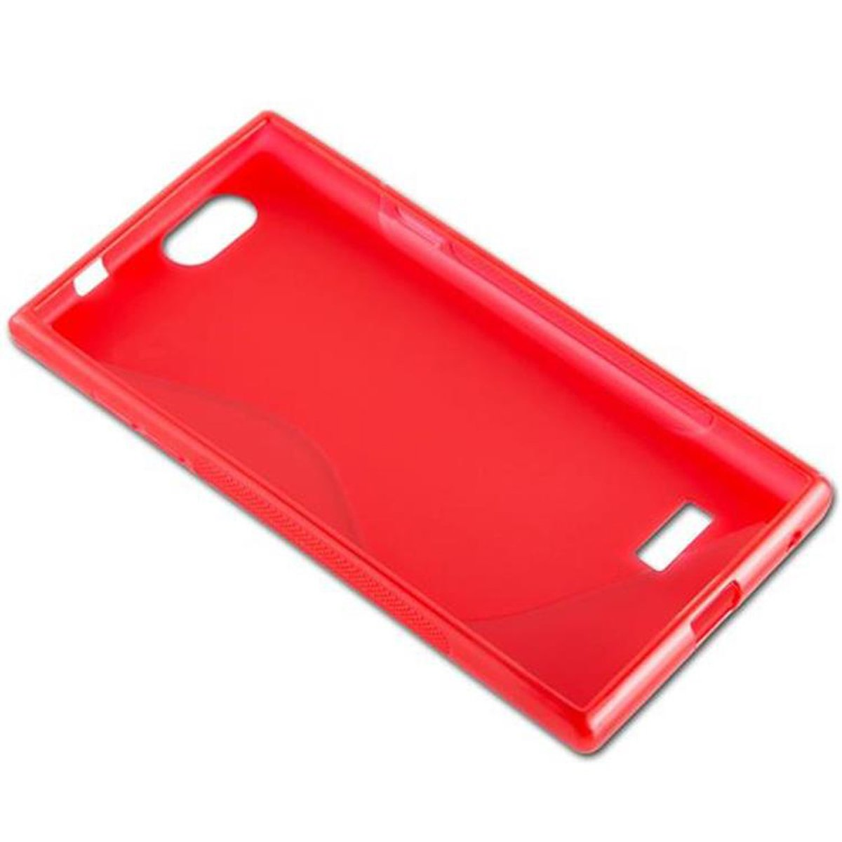 TPU Handyhülle, Blade CADORABO ZTE, L2, INFERNO Backcover, ROT S-Line