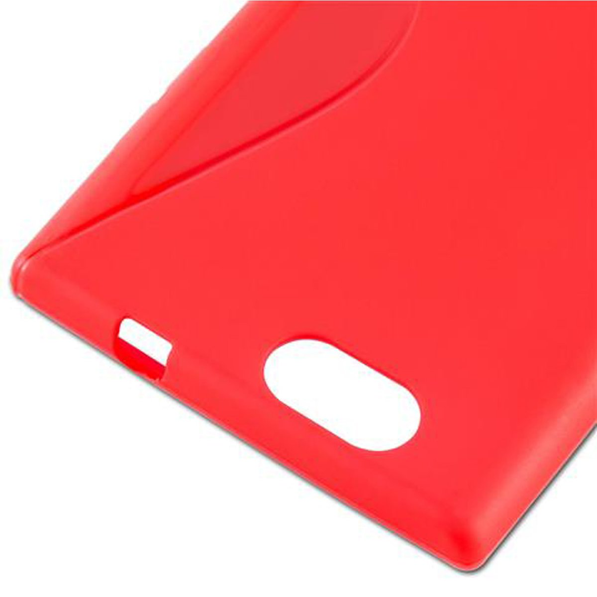 Backcover, CADORABO ZTE, S-Line L2, Blade TPU Handyhülle, INFERNO ROT