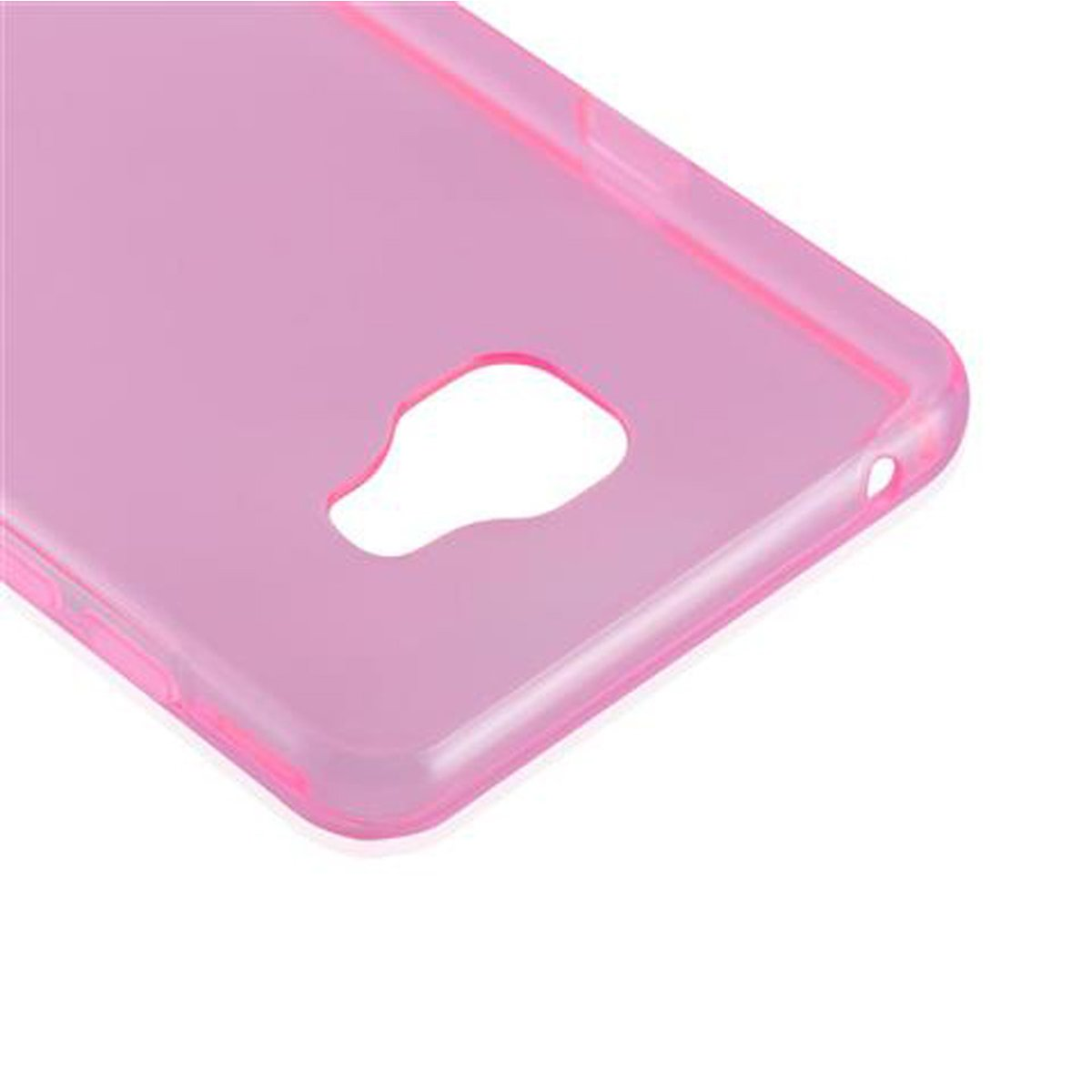 CADORABO TPU Ultra Slim AIR Samsung, Galaxy Backcover, PINK Schutzhülle, TRANSPARENT A7 2016