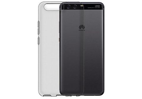 carcasa de móvil - CADORABO Funda flexible para móvil - Carcasa de TPU Silicona ultrafina, Compatible con Huawei P10, transparente negro