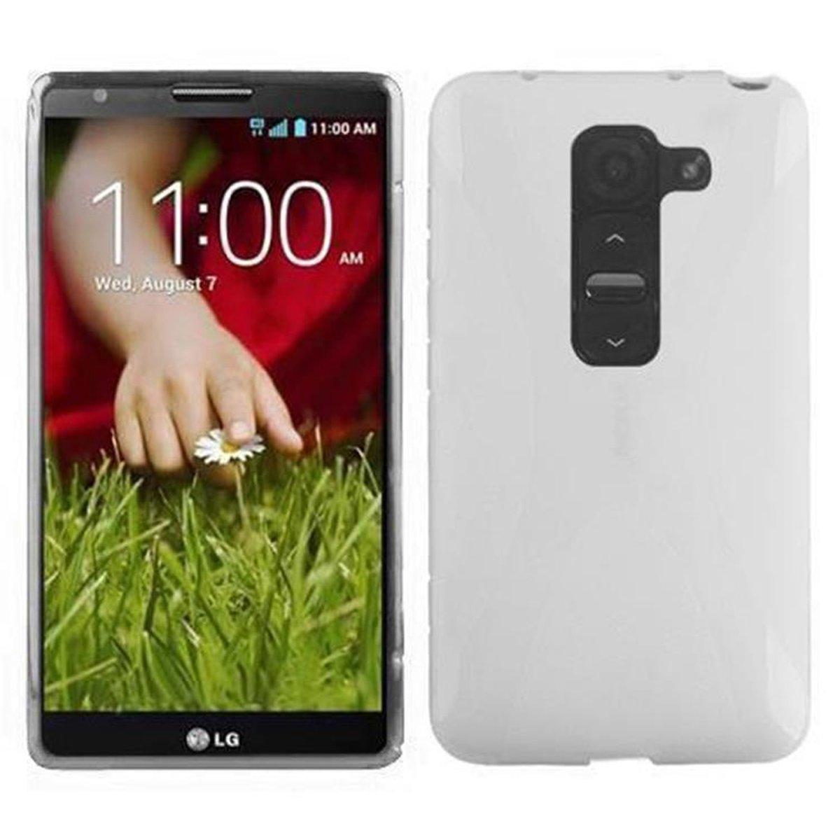 TPU CADORABO MAGNESIUM G2 WEIß Schutzhülle, Backcover, MINI, LG, X-Line