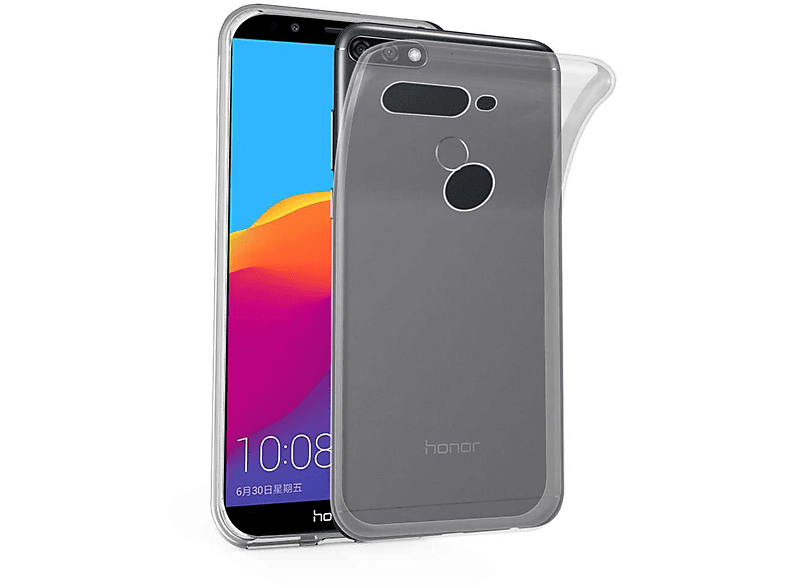 CADORABO TPU Ultra Slim 2018, Honor, VOLL Y7 / Huawei Backcover, TRANSPARENT AIR Schutzhülle, 7C