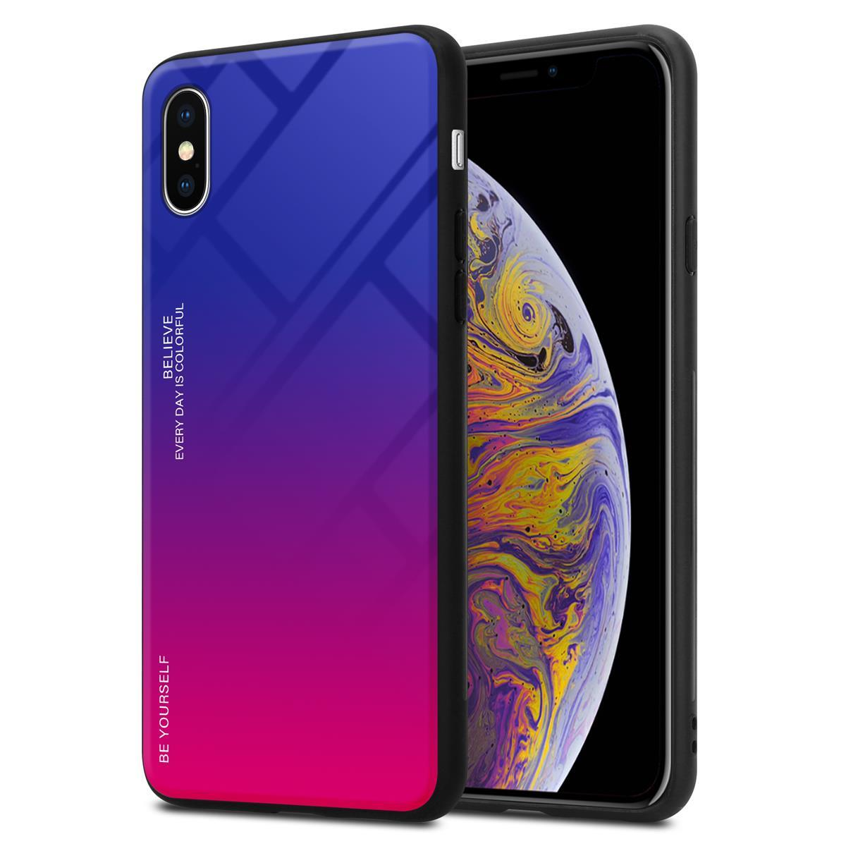Telefono con custodia sfumata, con testo: 'EVERY DAY IS COLORFUL'.
