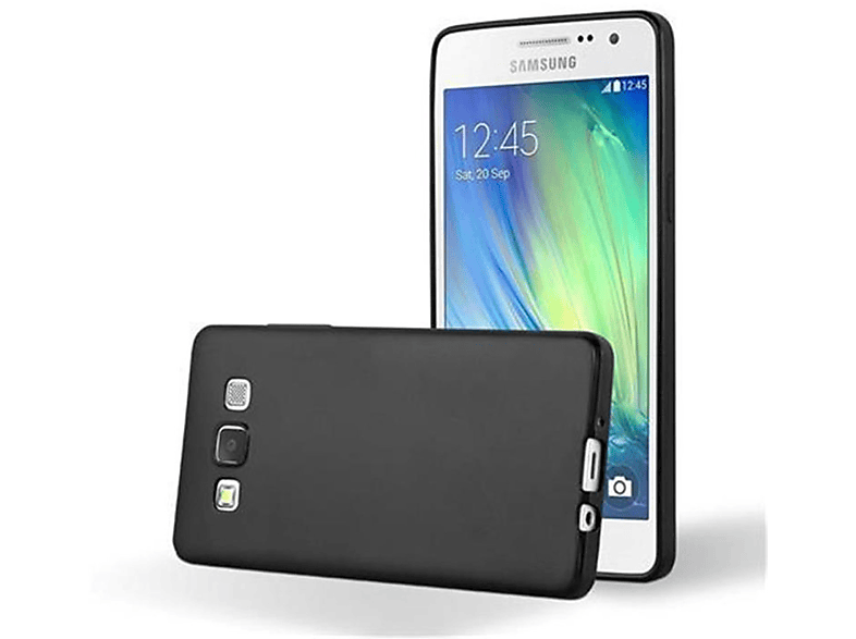 2015, Backcover, SCHWARZ Galaxy Matt Samsung, Metallic METALLIC TPU CADORABO Hülle, A5
