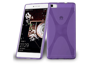 carcasa de móvil  - Funda flexible para móvil - Carcasa de TPU Silicona ultrafina CADORABO, Huawei, P8 LITE 2015, orquídea violeta