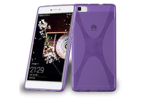 carcasa de móvil  - Funda flexible para móvil - Carcasa de TPU Silicona ultrafina CADORABO, Huawei, P8 LITE 2015, orquídea violeta