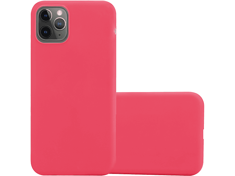 Apple, 13 Candy MINI, iPhone Style, CADORABO Hülle im CANDY ROT TPU Backcover,