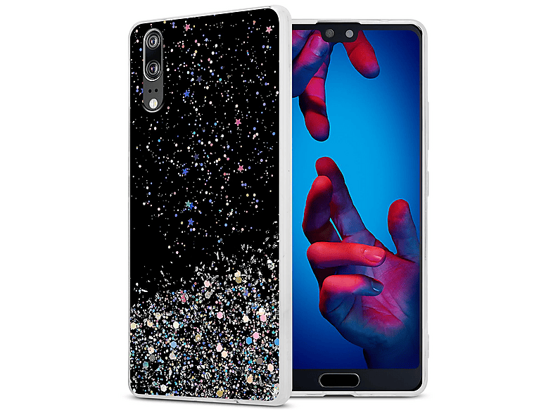 Custodia Girocollo In Silicone Per Huawei P20, Trasparente Con Laccetto Regolabile 150cm