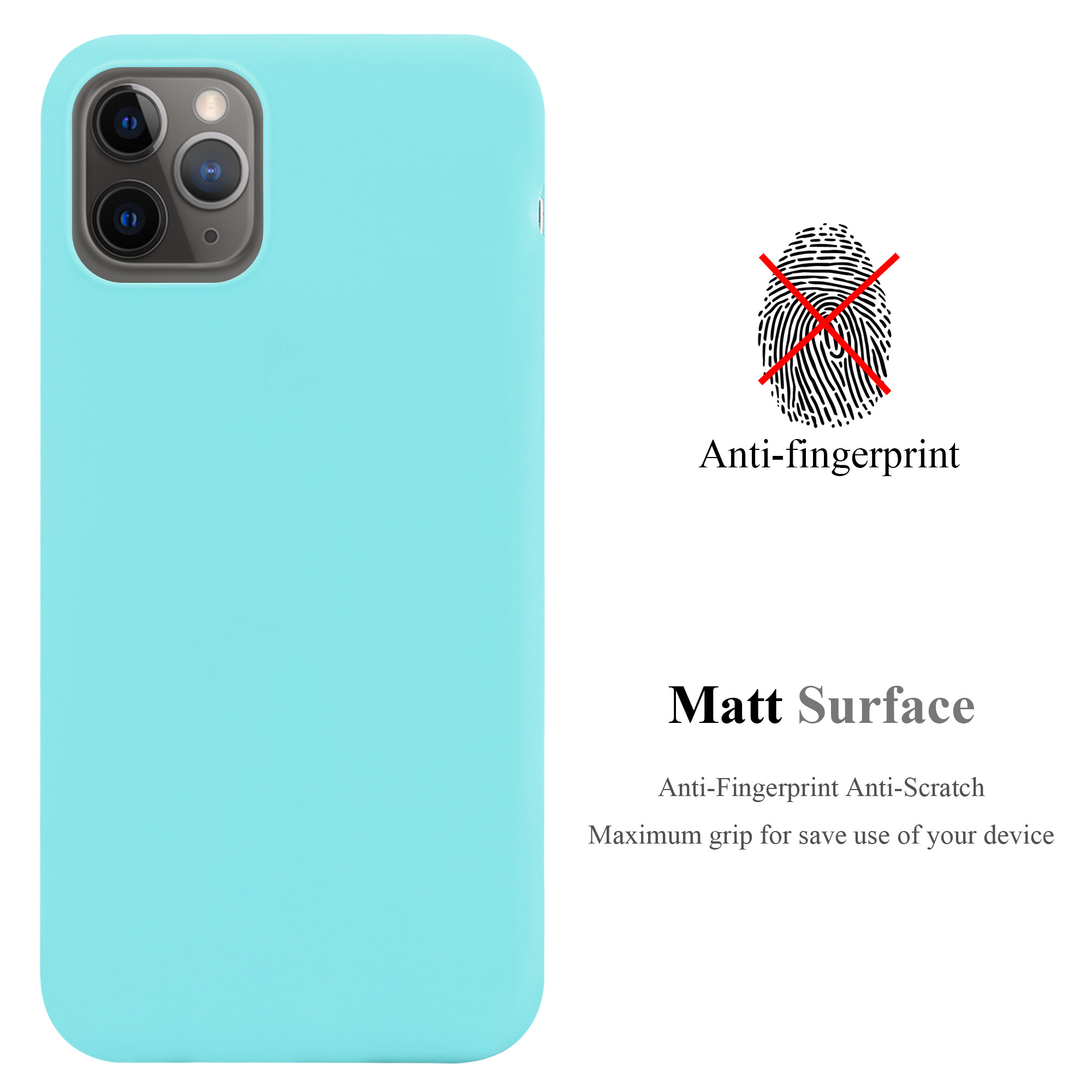 CADORABO Hülle im PRO CANDY BLAU MAX, Apple, Style, 13 TPU Backcover, Candy iPhone