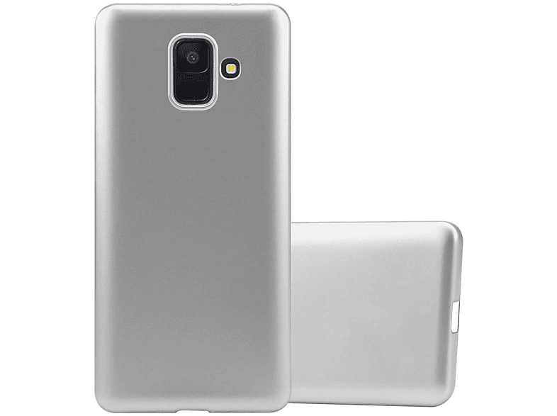 Matt SILBER CADORABO Samsung, METALLIC A6 Galaxy Metallic TPU Backcover, Hülle, 2018,