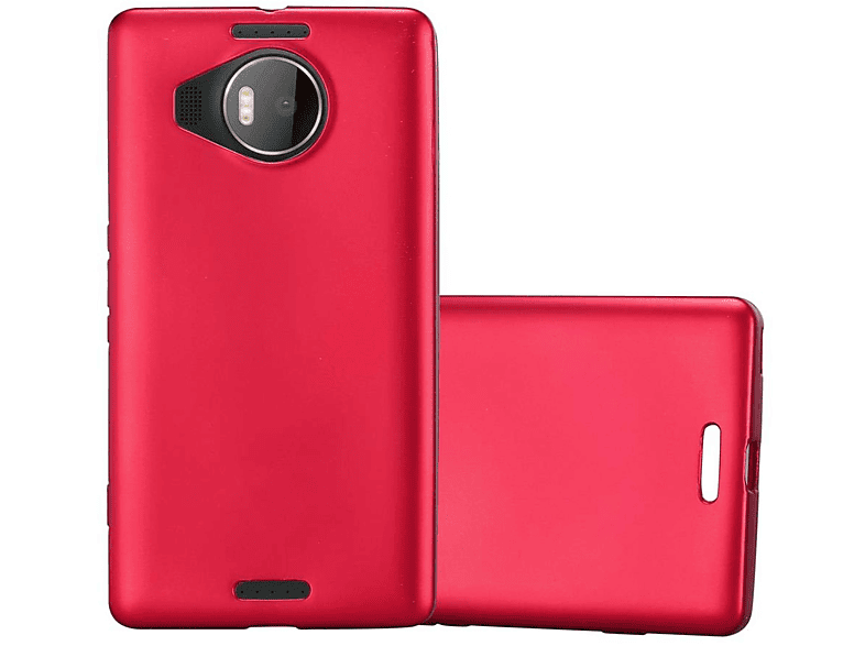 XL, 950 TPU Matt ROT CADORABO Backcover, METALLIC Metallic Hülle, Nokia, Lumia