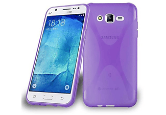 carcasa de móvil Funda flexible para móvil - Carcasa de TPU Silicona ultrafina;CADORABO, Samsung, Galaxy J7 2015, orquídea violeta