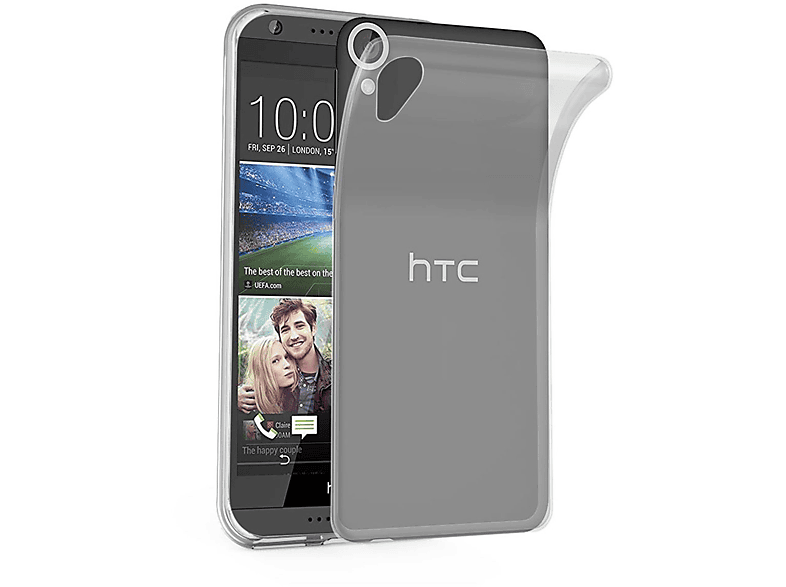 HTC, Ultra AIR TPU TRANSPARENT CADORABO VOLL Desire Backcover, Slim 820, Schutzhülle,