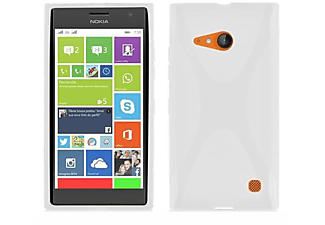 carcasa de móvil  - Funda flexible para móvil - Carcasa de TPU Silicona ultrafina CADORABO, Nokia, Lumia 730, semi transparente