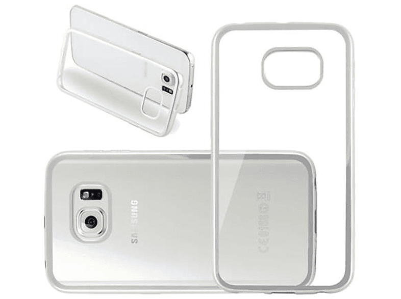 CADORABO Hülle SILBER Samsung, Chrome Ultra Slim Galaxy Backcover, S6 CHROM EDGE, Design