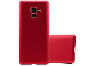 carcasa de móvil Funda flexible para móvil - Carcasa de TPU Silicona ultrafina;CADORABO, Samsung, Galaxy A8 2018, rojo azul blanco
