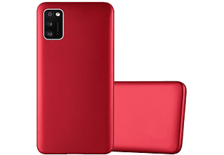 carcasa de móvil  - Funda flexible para móvil - Carcasa de TPU Silicona ultrafina CADORABO, Samsung, Galaxy A41, metallic rojo