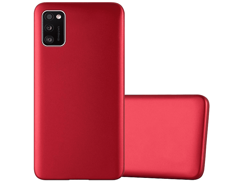 CADORABO TPU Matt Metallic Hülle, Backcover, Samsung, Galaxy A41, METALLIC ROT