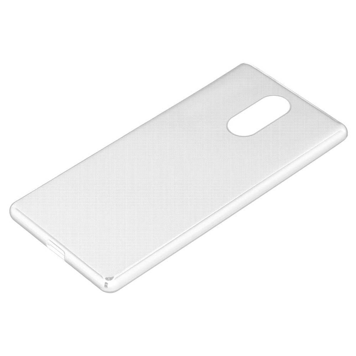 Custodia per telefono trasparente. La custodia è semplice. Il design è un semplice rettangolo.