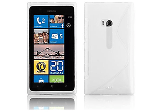 carcasa de móvil  - Funda flexible para móvil - Carcasa de TPU Silicona ultrafina CADORABO, Nokia, Lumia 900, semi transparente