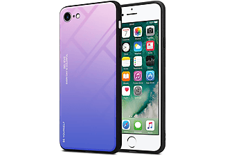 carcasa de móvil  - Funda flexible para móvil - Carcasa de TPU Silicona ultrafina CADORABO, Apple, iPhone 7 / 7S / 8 / SE 2020, rosa - azul
