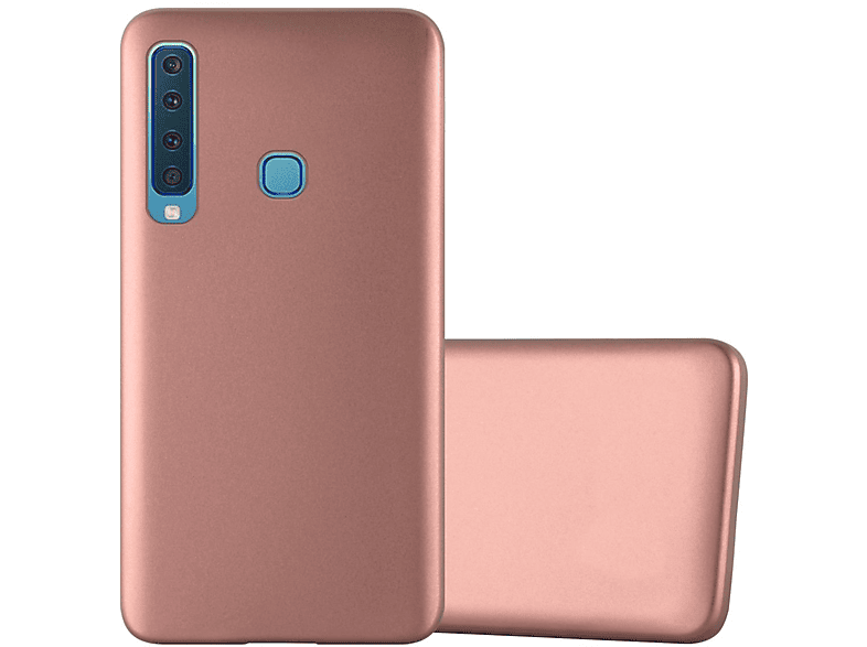 CADORABO TPU 2018, Galaxy METALLIC Samsung, A9 Backcover, Hülle, Metallic ROSÉ GOLD Matt